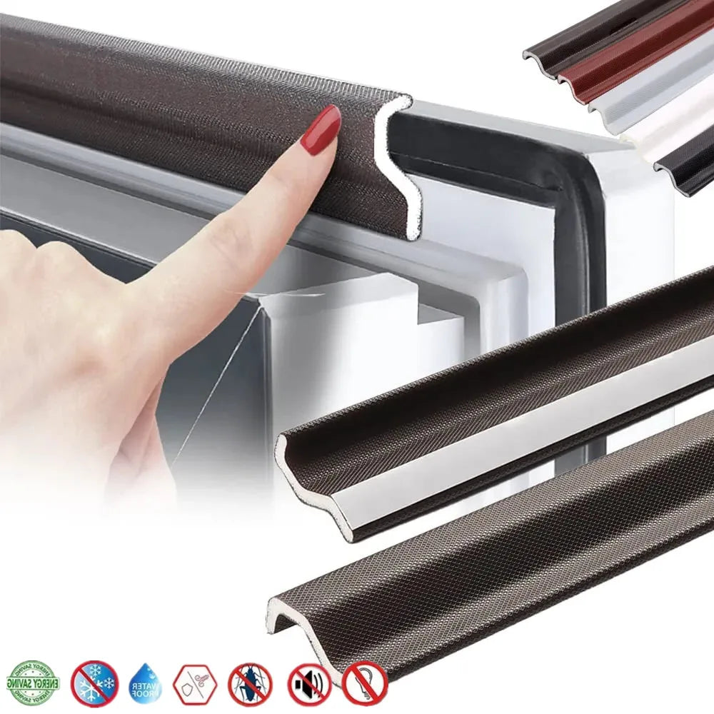 40M-6M Acustic Foam Window Seal Strip for Casement Window Seal Soundproof Foam S Weather Stripping Door Seal Gap Filler Tape Qme