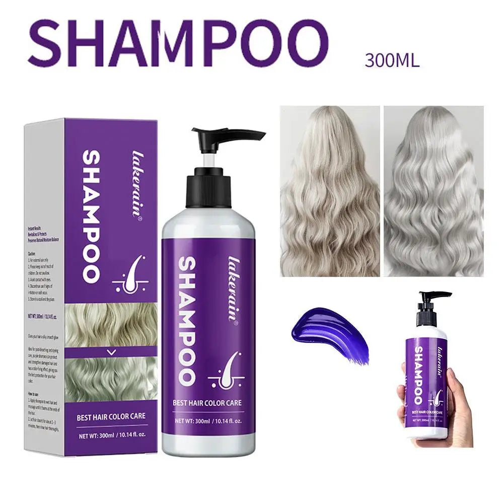 Hair Gloss Glaze Conditioner Medium Dark Brown Shine Moisturizing Qme shampoo-300ml