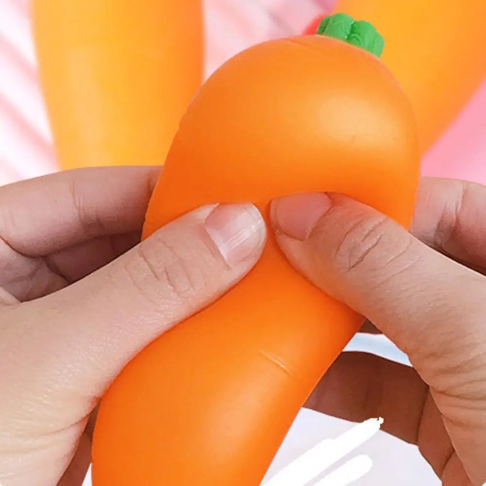 Carrot Squishy Toy Soft Slow Rising Stress Relief Fidget Toys Kids Qme
