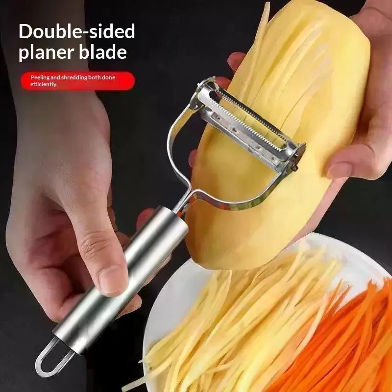 1/5Pcs Vegetable Slicer 2in1 Stainless Steel Potato Cucumber Carrot Grater Peeler Vegetables Fruit Peeler Kitchen Tool Qme
