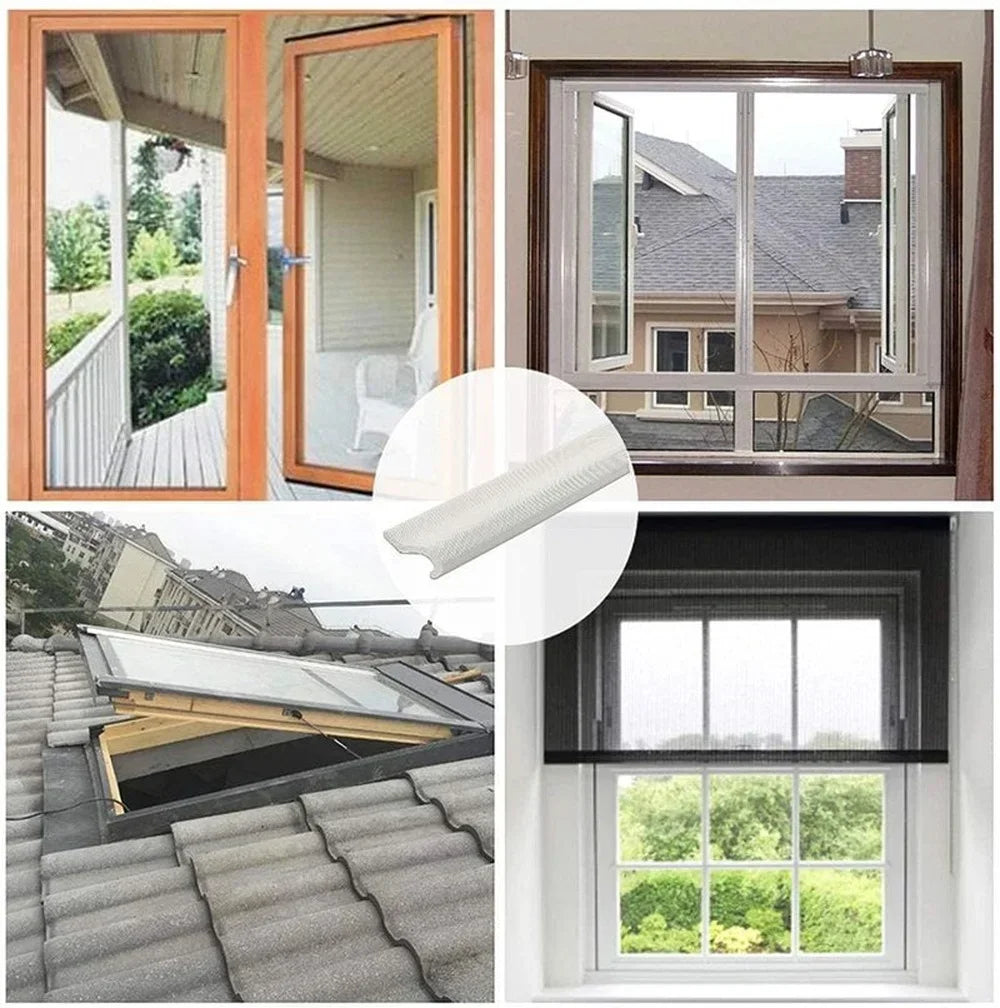 40M-6M Acustic Foam Window Seal Strip for Casement Window Seal Soundproof Foam S Weather Stripping Door Seal Gap Filler Tape Qme