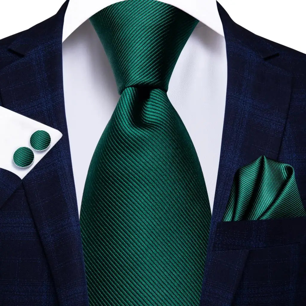 Dark Green Paisley Plaid Tie Men Groom Wedding Sage Mint Necktie