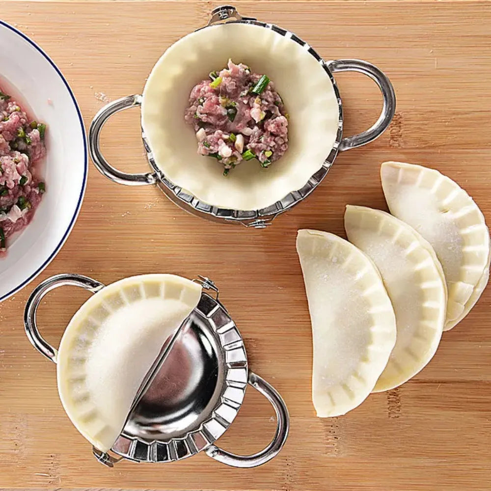 Stainless Steel Dumpling Maker Skin Mold Ravioli Press Pie Making Qme