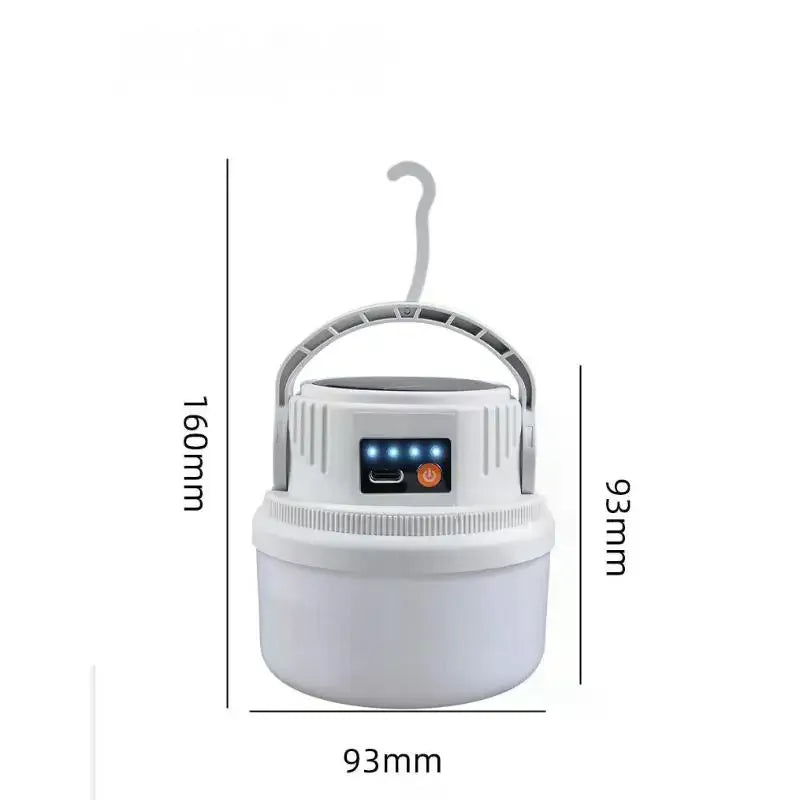 Solar Camping Light Solar And Rechargeable Heavy Duty 1800mAH Emergency Lights Rechargeable Heavy Duty Solar Tent Lamp Qme