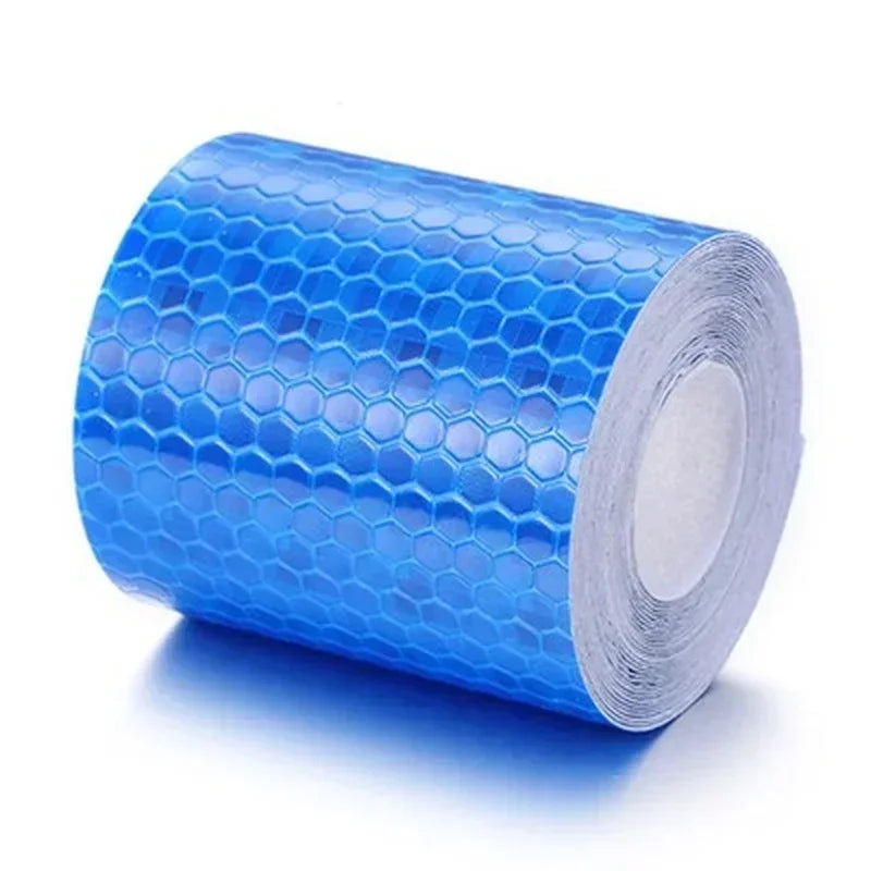 5 rolls Car Stickers, Reflective Tape, Reflective Film, Reflective Material Tape Sticker, Safety Warning Tape, 3m, 5cmx3m Qme