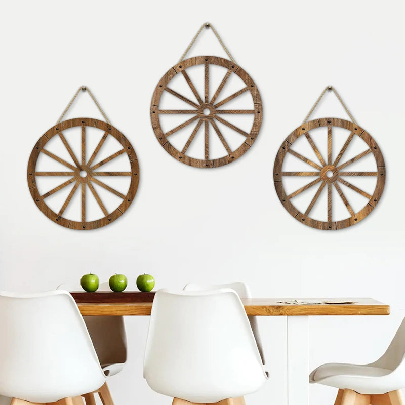 Wood Wagons Wheel Decorative Wooden Wheels Old Western Wagon Decor Qme