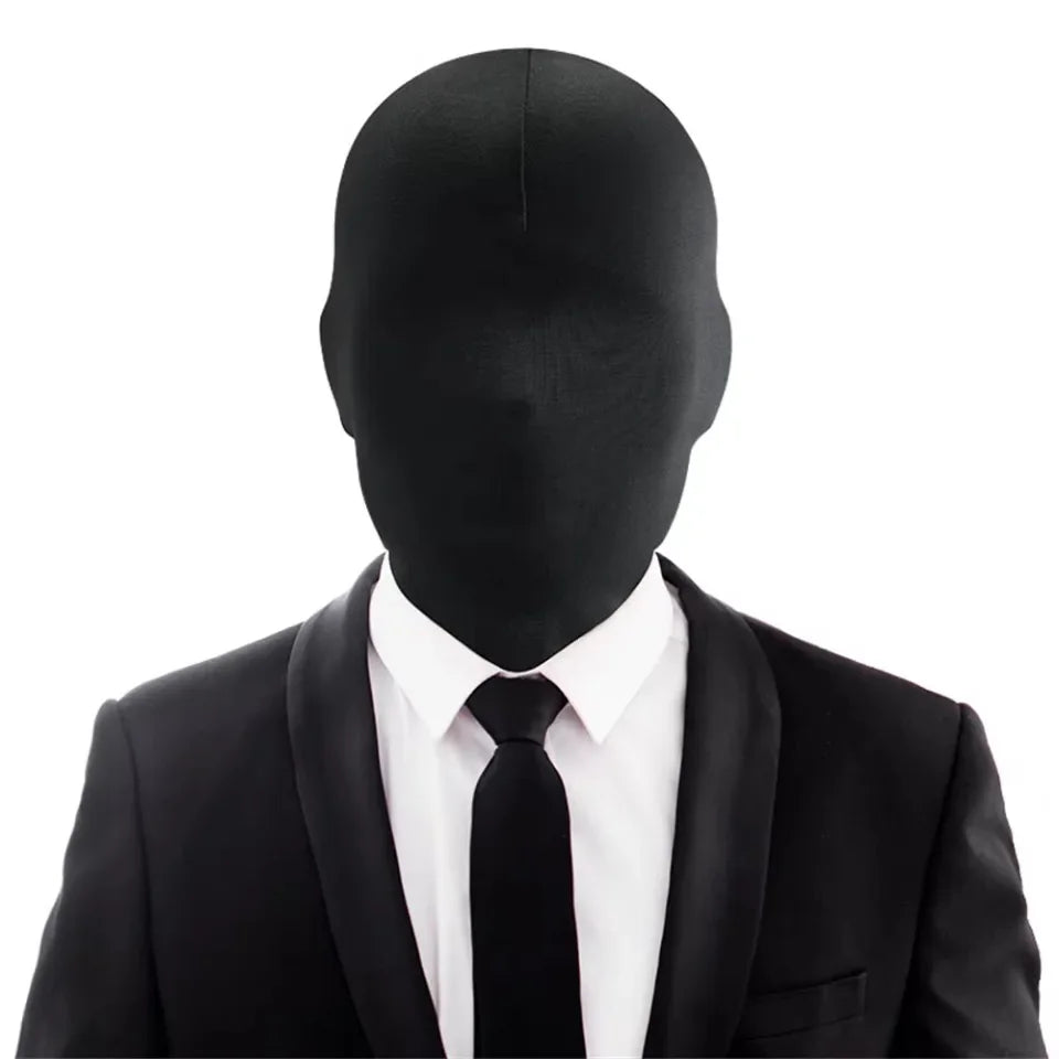 Cosplay Black No Hole Spandex Head Cover Hat Women Men Simulate CS Qme