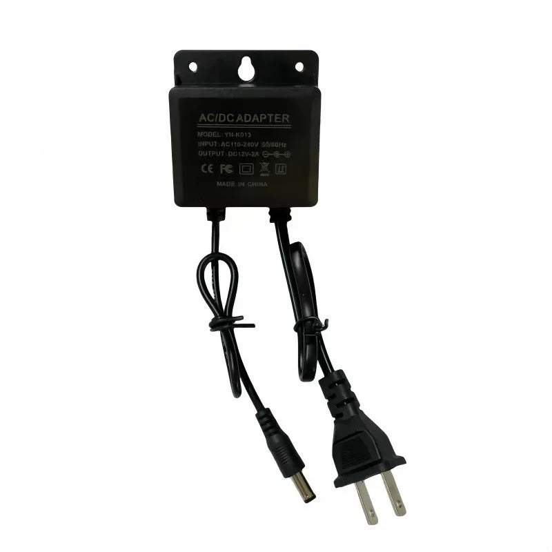 3pcs Power Supply AC DC Charger Adapter 12V 2A EU US Plug Waterproof Outdoor for CCTV Video Camera Qme