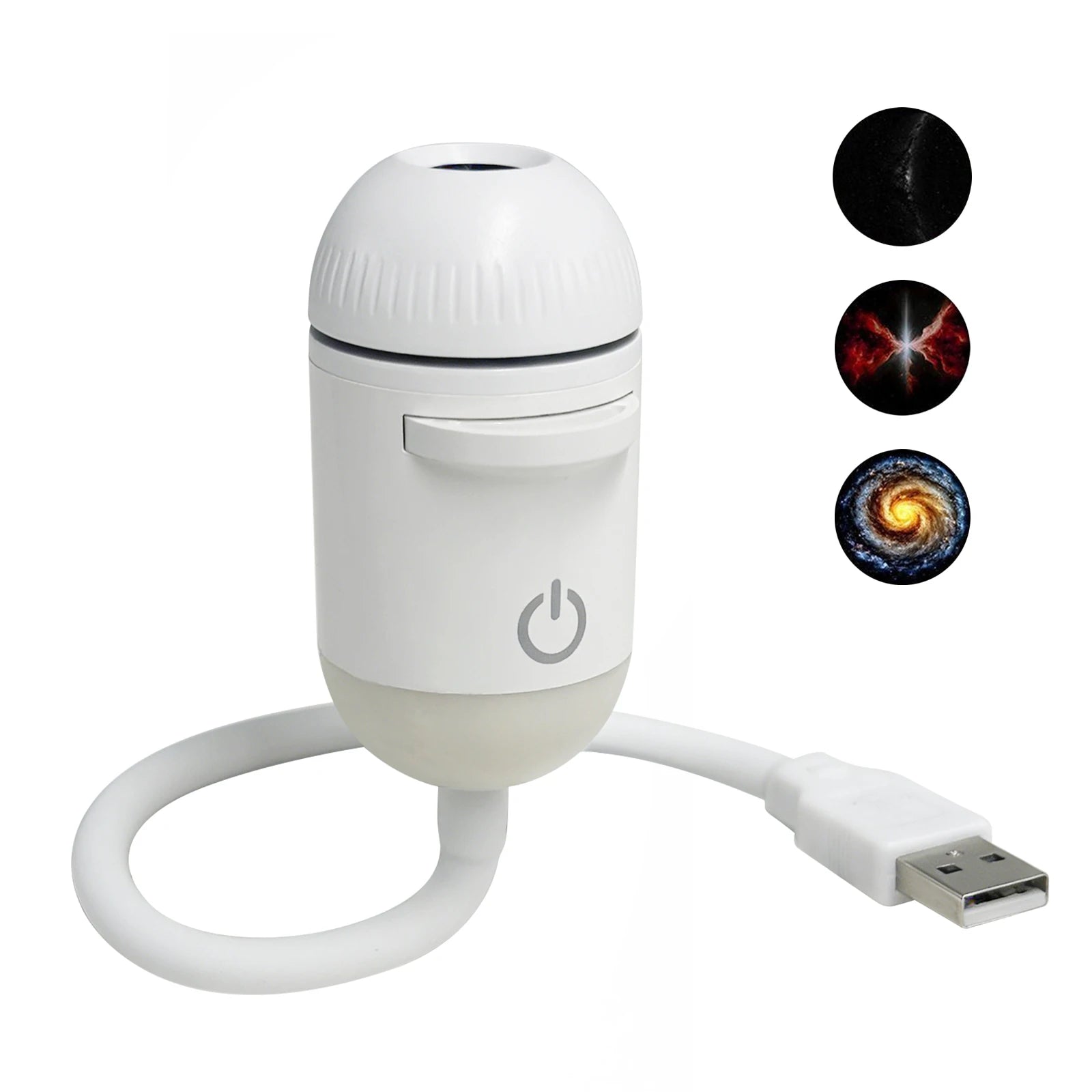2-in-1 Galaxy Projector Night Light With Slides Starry Night Light Dual Mode USB Starry Atmosphere Light For Bedroom Sleep Decor Qme Style A