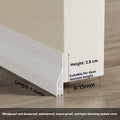 3-layer Anti-Cold Door Bottom Seal Strip Self-adhesive 28/45mm Height TPE Windproof Noise Reduction Window Gap Weather Strip Qme Small White 1Pc