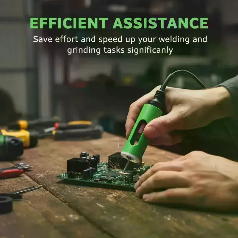 1/2Pcs High Efficiency 18650/21700 Battery Solder Joint Auxiliary Grinding Tool Set Grinding Rod Grinding Sleeve Polishing Tools Qme
