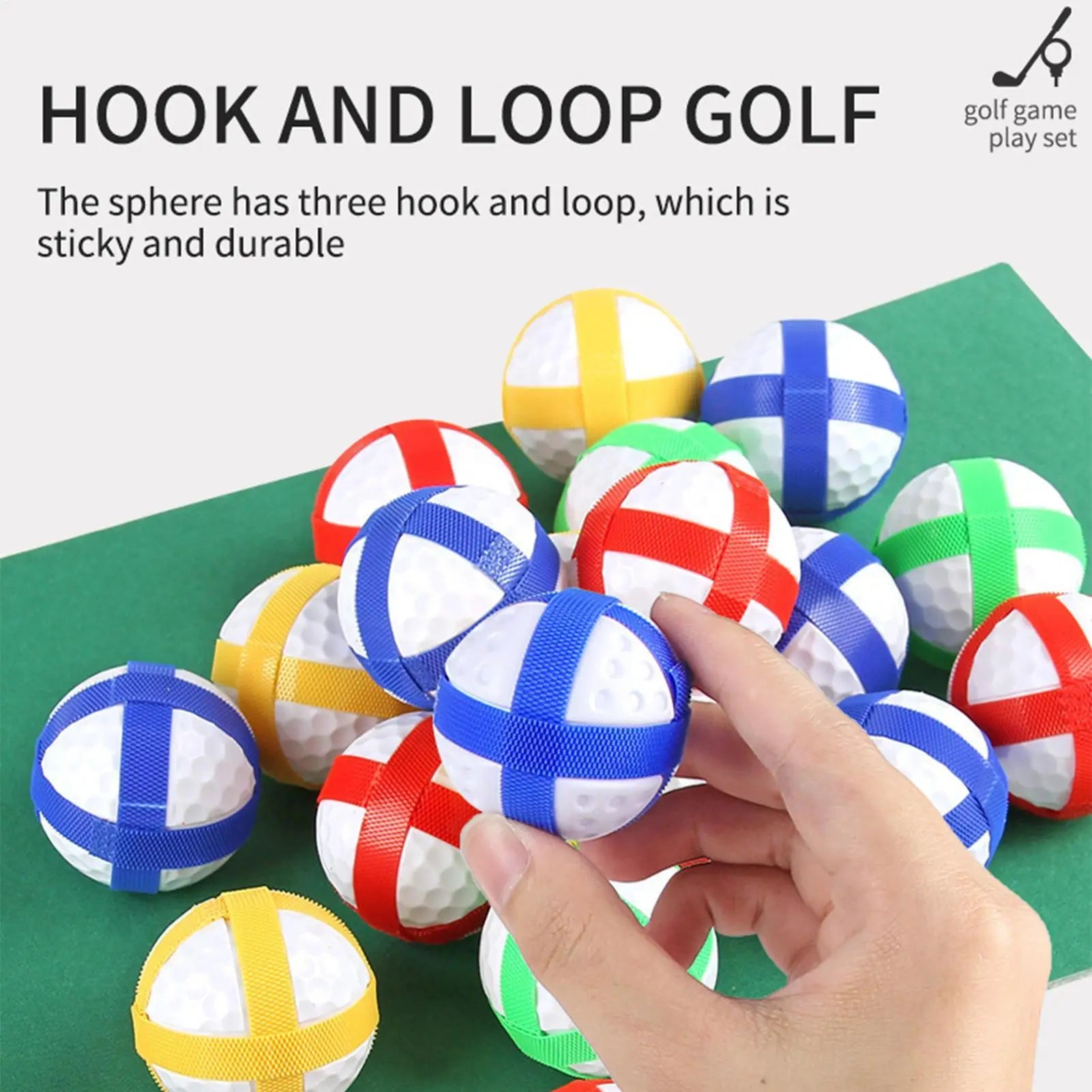 One Set Golf Battle Chipping Game Golf Hitting Mat Sports Activities Putting Practice Toy Swing Training Tool For Home Backyard Qme