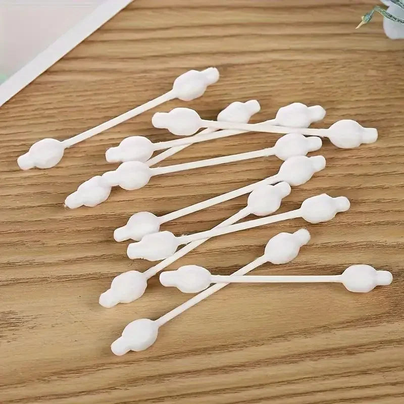 Double Cotton Swabs Cleaning Makeup Organic Pointed Buds Paper Pets Qme