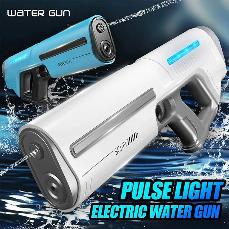 Children's Fully Automatic Water Storage Gun Large Capacity Electric Water Absorbing Toy Gun Summer Outdoor Water Toy Gift Qme