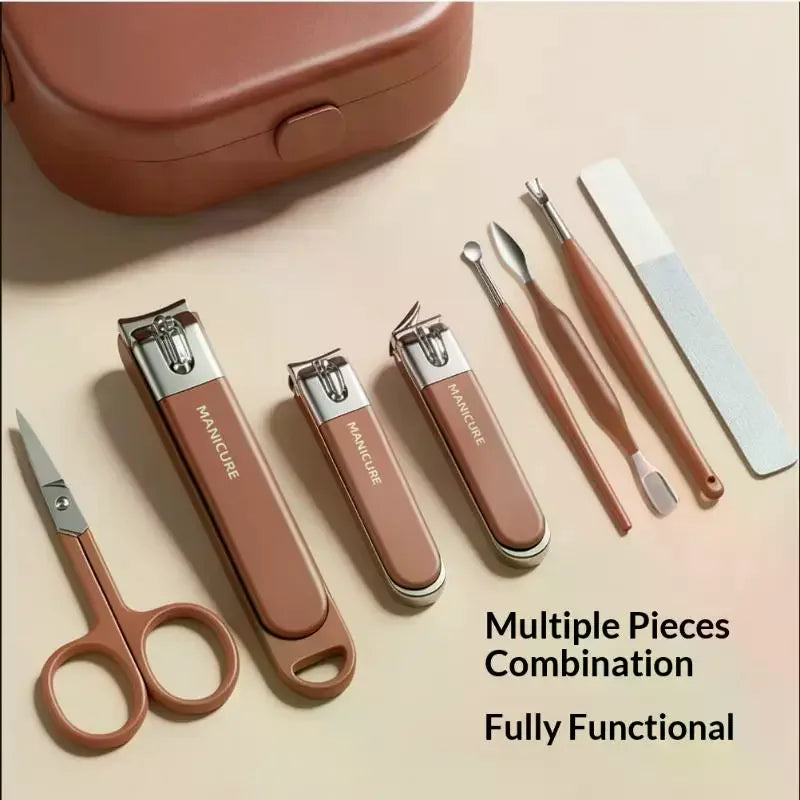 Anti Splash Nail Clipper Pedicure Manicure 5 6 7 Sharp Scissors Qme