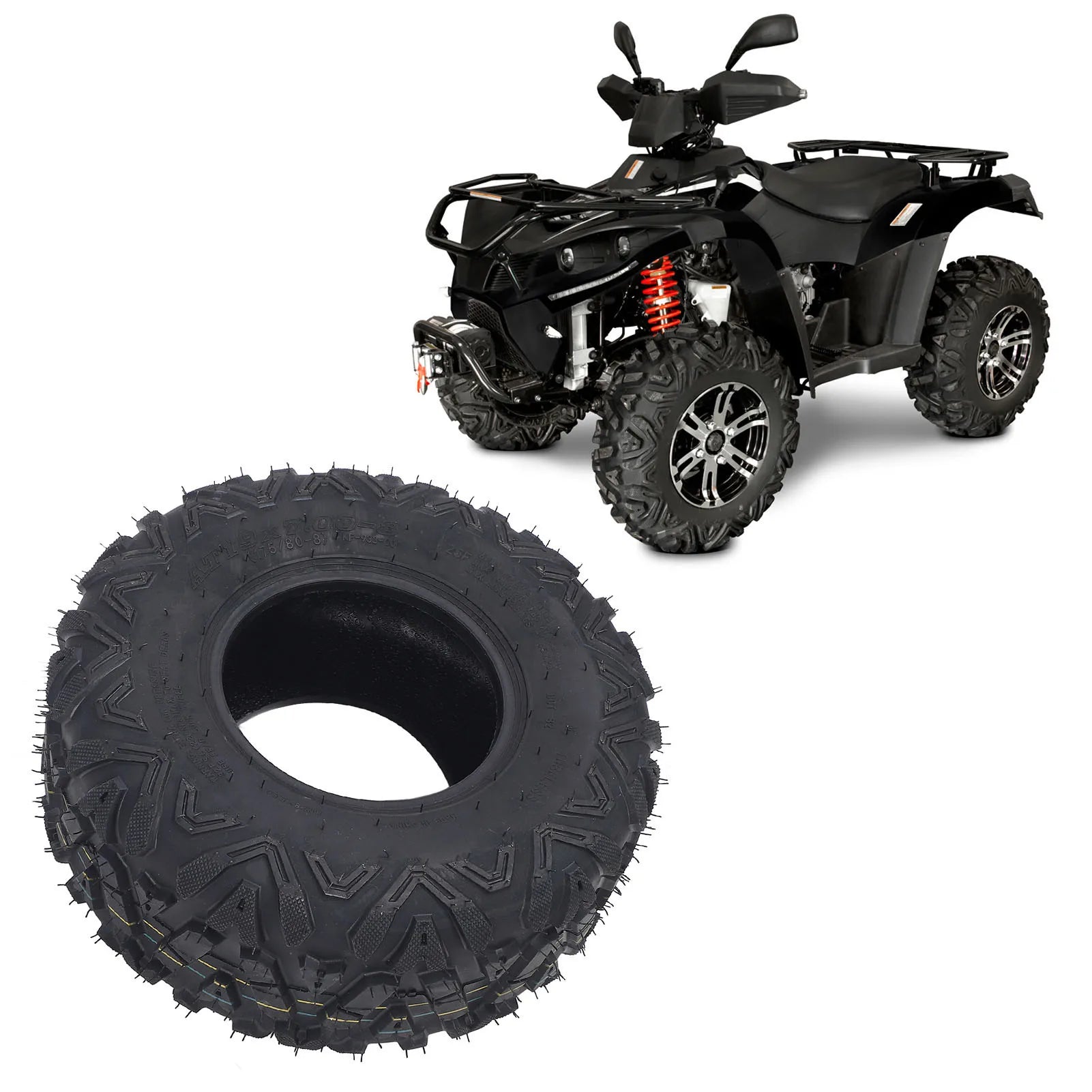 19x7-8 Tire 6 Ply Rubber ATV Tyre 19x7x8 19x7.00-8 Tires Replacement for BT200X CT200U CT200U- Mini Bikes ATV Tyre 19x7-8 Tire Qme