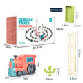 Domino Train for Kid Automatic Electric Laying Car Colorful Dominoes Set Educational Toys Blocks Birthday Gifts Boy Girls Child Qme Pink