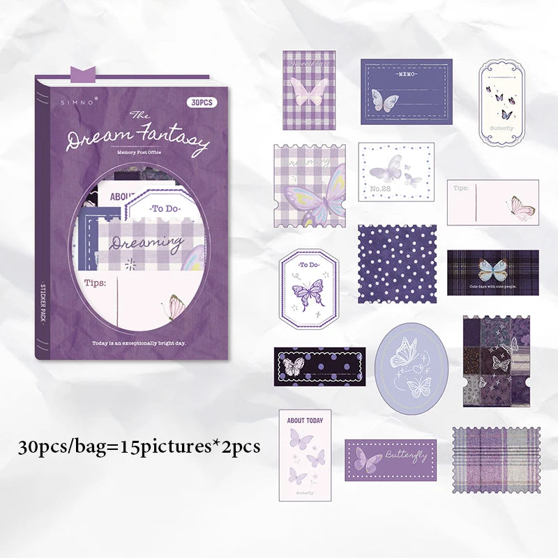 Vintage Memo Paper Sticker Pack, Background Collage Supplies for Journaling, Perfect Gifts for Birthdays & Holidays Qme F