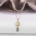 6 Color New Design Cute Female Crystal Zircon Necklace Classic St. Jude Cross Pendant Necklace For Women Men Party Jewelry Gifts Qme Style 21