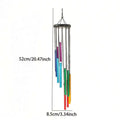 Decor Hanging Metal Wind Chime 12 Silver Aluminum Tube Wooden Music Qme 1pc