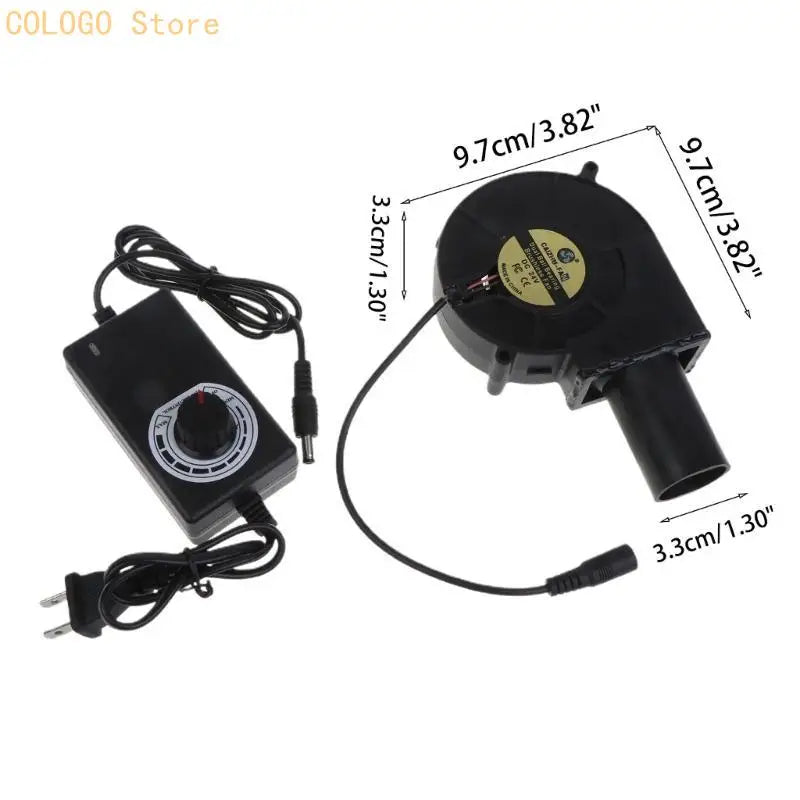 BBQ Fan Air Blower DC 24V Powered Large 110V 220V AC D0LD Qme