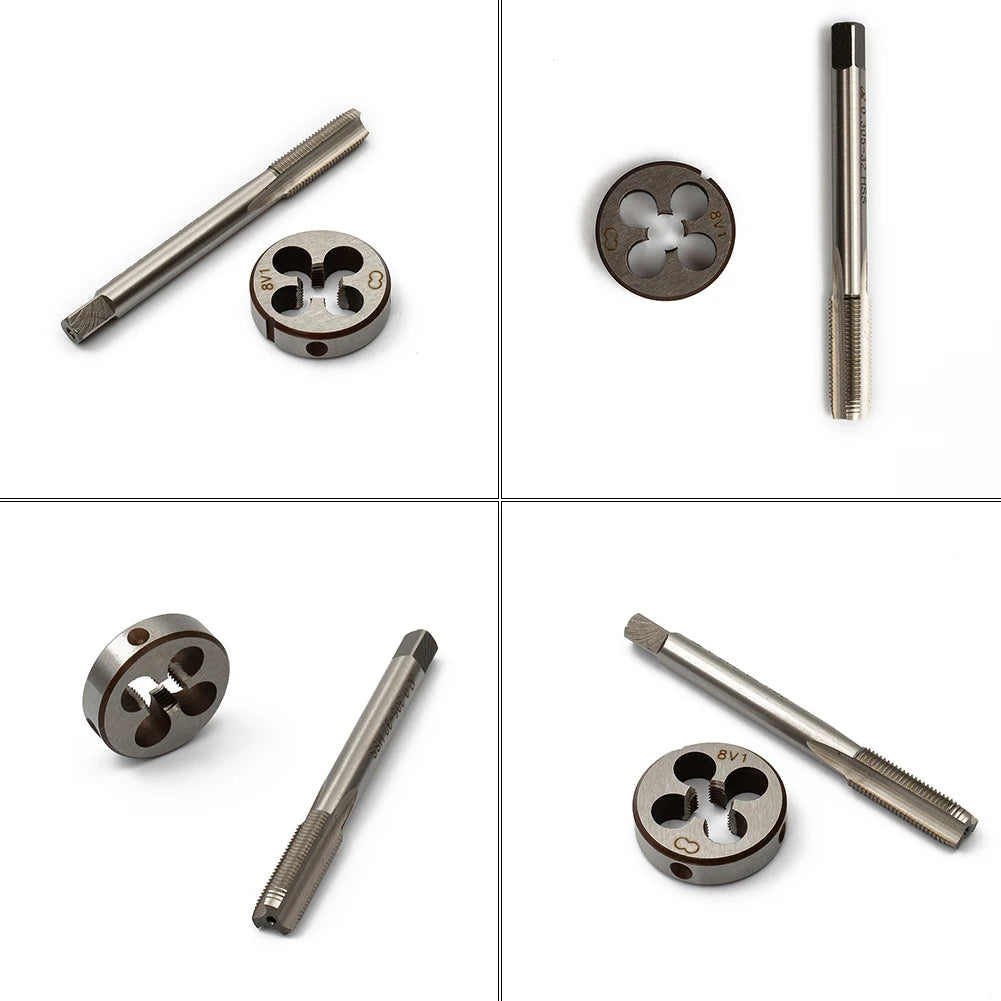 Superior 0 305 x 32 TPI HSS Tap & Die Set Tire Valve Stem Repair Excellent Material Quality Enhance Your Wheel Applications Qme