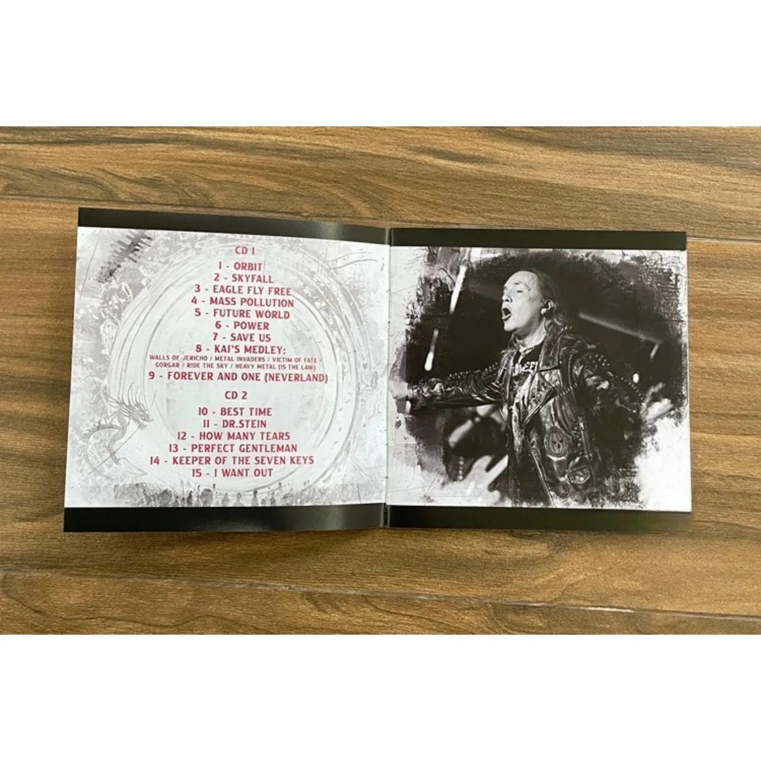 Heavy Metal Live Themed CD Album, Japanese Architecture & Pumpkin Art Cover, High-Fidelity Live Performance Media for Rock Fans Qme