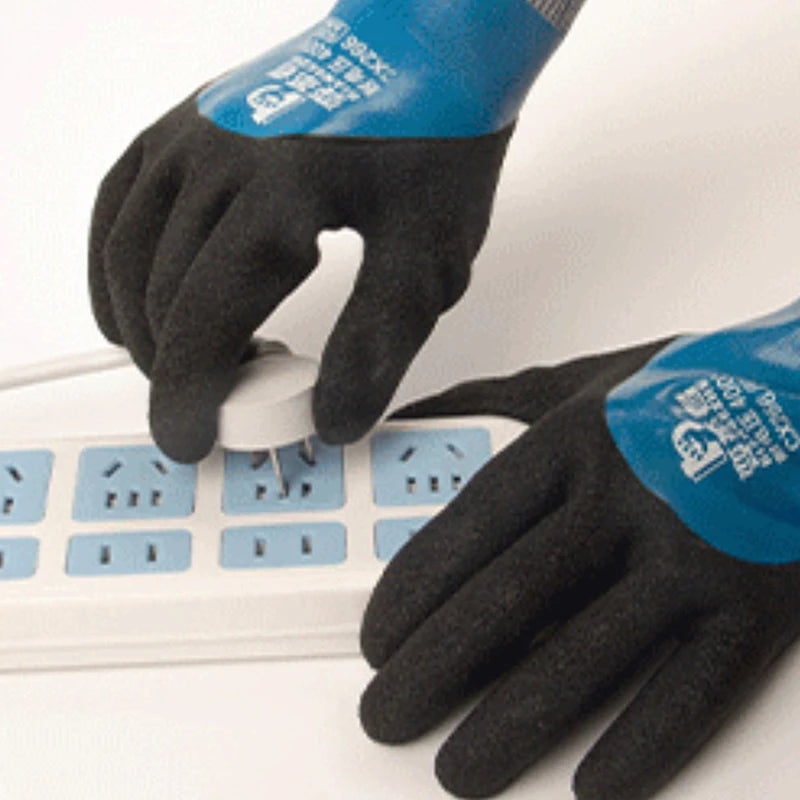 1 Pair Withstanding Voltage 400 1000V Rubber Insulation Glove Qme