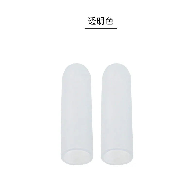 15pcs Finger Cots Adjustable Lightweight Soft SEBS White Beauty Disposable Finger Protectors for Men Women Qme Transparent