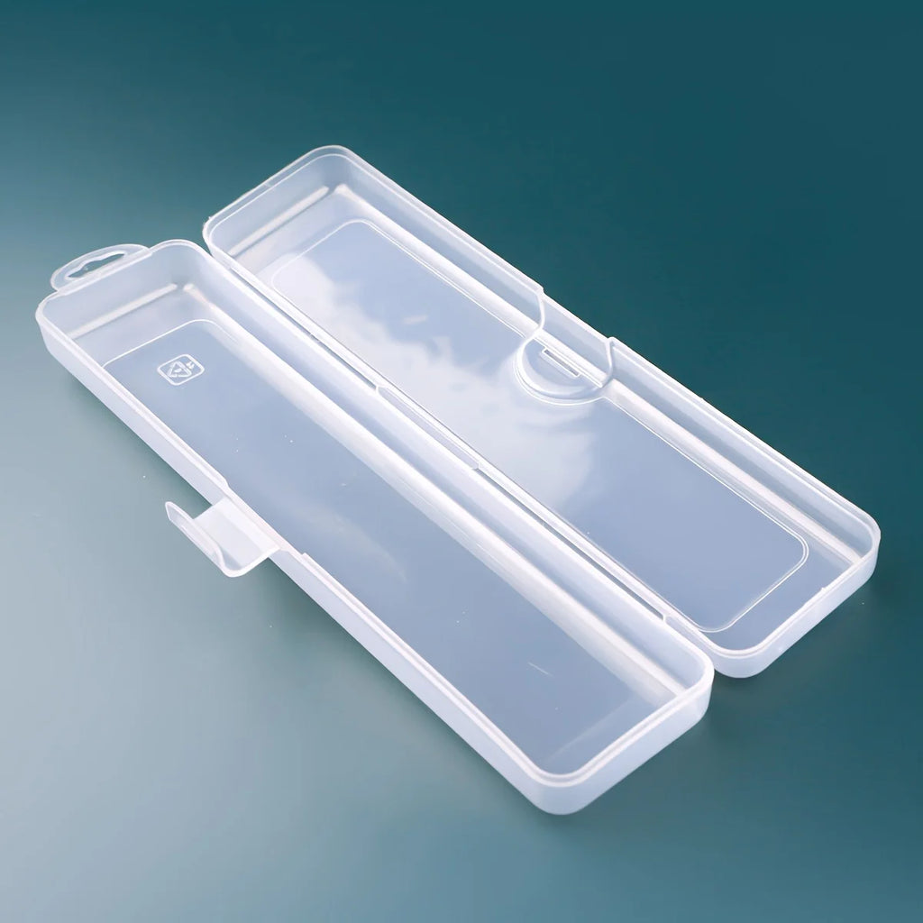 Makeup brush storage box, travel makeup brush case, makeup brush container, storage box Qme Clear 1pc