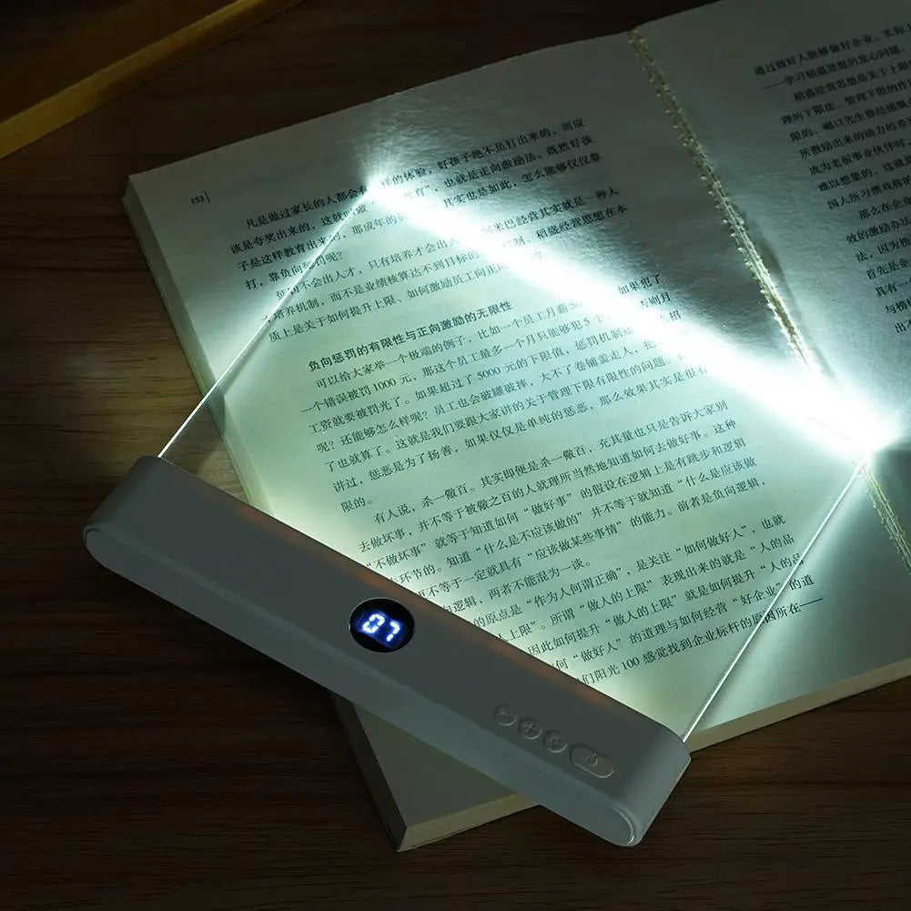 LED Reading Light At Night Bed Flat Book Lights Lovers Illuminator Qme
