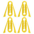Silicone Car Door Latch Covers Shock Absorption Pad Noise Reduction Qme Yellow
