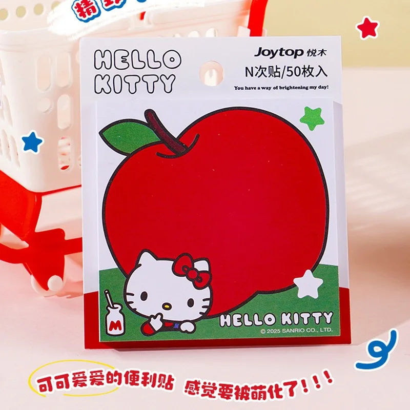 Hello Kitty Red Blue Series Easel Sticky Notes Student-themed Cute Qme 2Random Styles