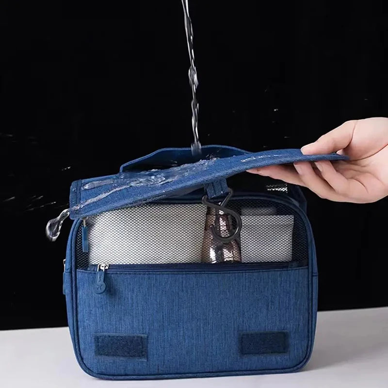 Large Capacity Washing Supplies Storage Bag Multifunction Travel Storage Handbag Portable Makeup Bag Waterproof Hanging Bags Qme
