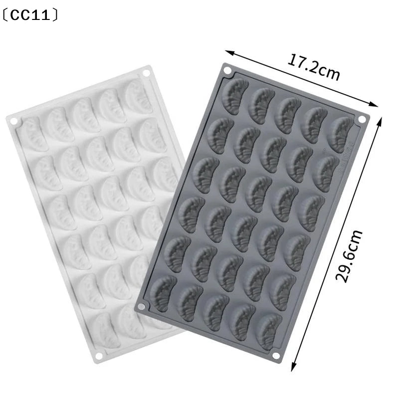 30-Cavity Orange Design Mousse Cake Mold Kitchen Silicone Moulds Qme