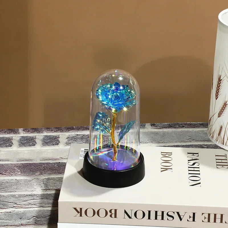 LED Simulation Rose Flower Light Beautiful Realistic Looking Night Qme B