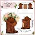 Cowboy Boots Flower Box 8 Western Wedding Decor Boot Shape Boxes Vase Qme Brown China Mainland