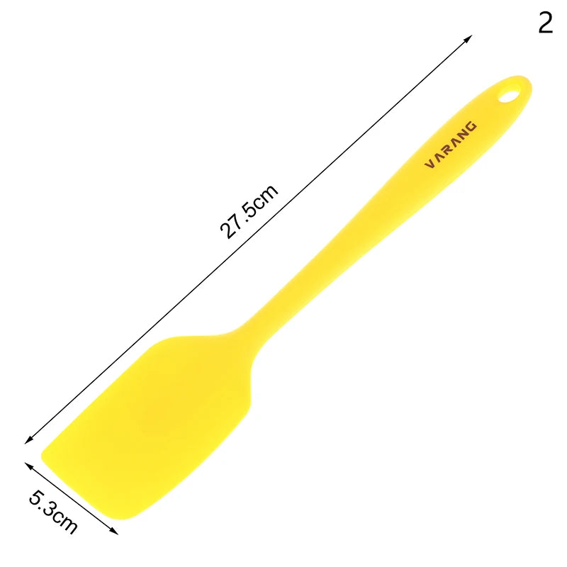 Kitchen Silicone Cream Butter Cake Spatula Scraper Nonstick Mixer DIY Qme 2 Yellow