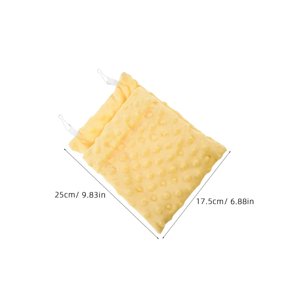 5Pcs Sugar Glider Sleeping Bag Soft Warm Nest Hanging Hammock Cage Bed Small Animal Hideout Hamster Squirrel Hanging Hamster Bed Qme