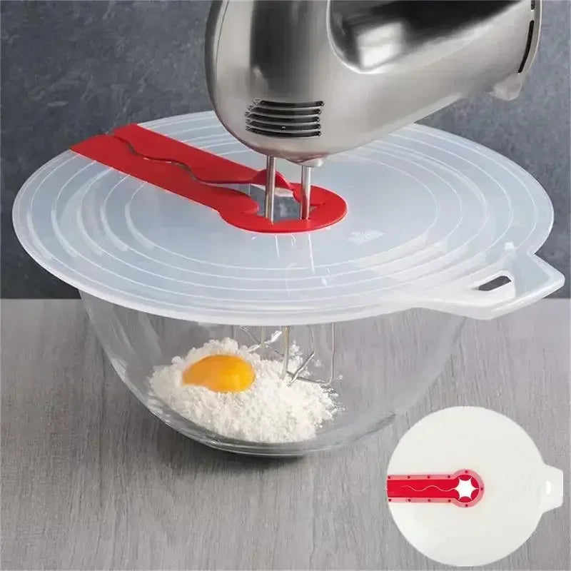Beat Eggs Mixer Cover Silicone Anti Splash Cover Mixer Splatter Guard Bowl Surround Stirring Splash Cover Kitchen Accessory Qme