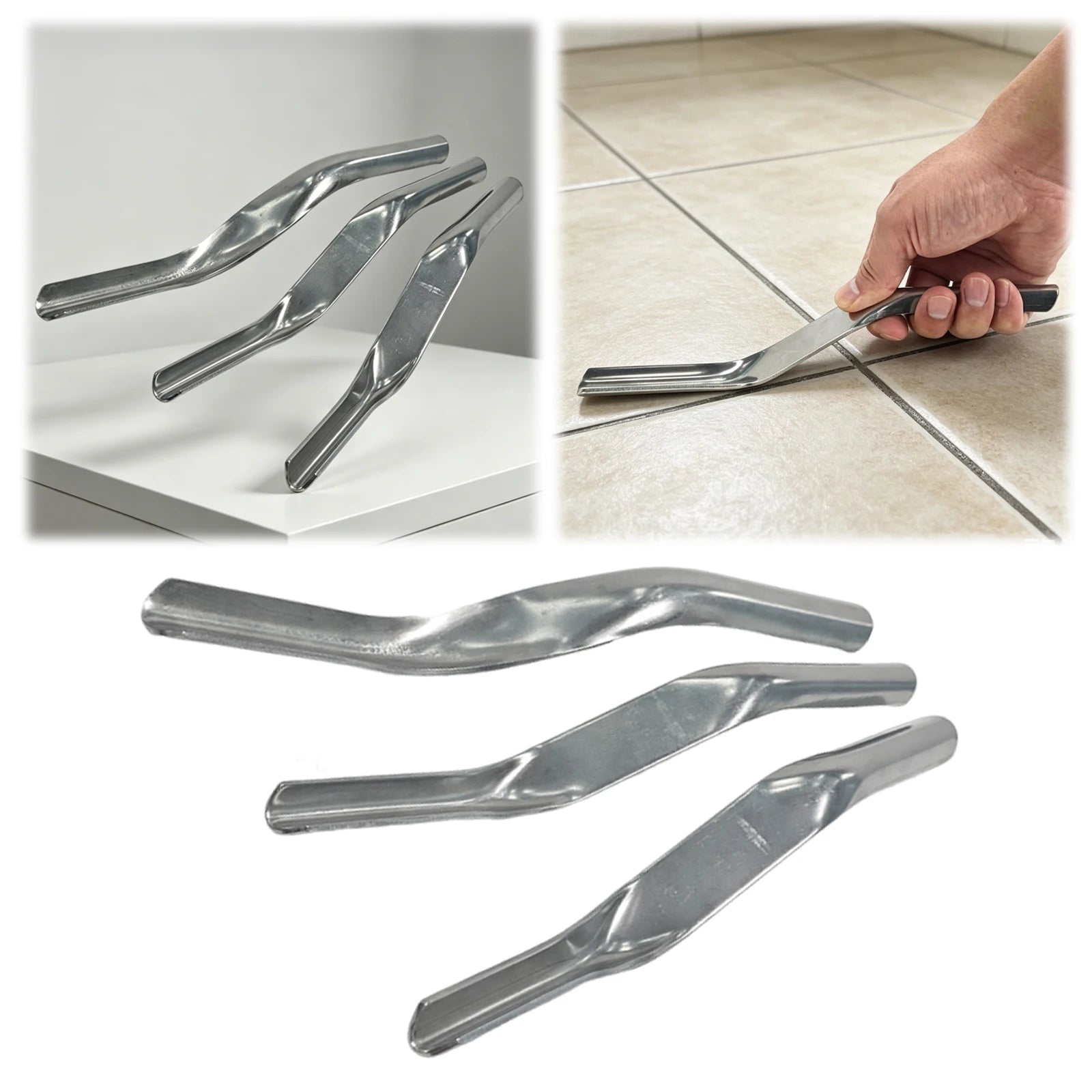 Double-Headed Brick Jointer Tool Multi-Purpose Handheld Tiles Grout Trimmer Floor Tile Grout Trowel Builder Trimming Tool Qme StyleC