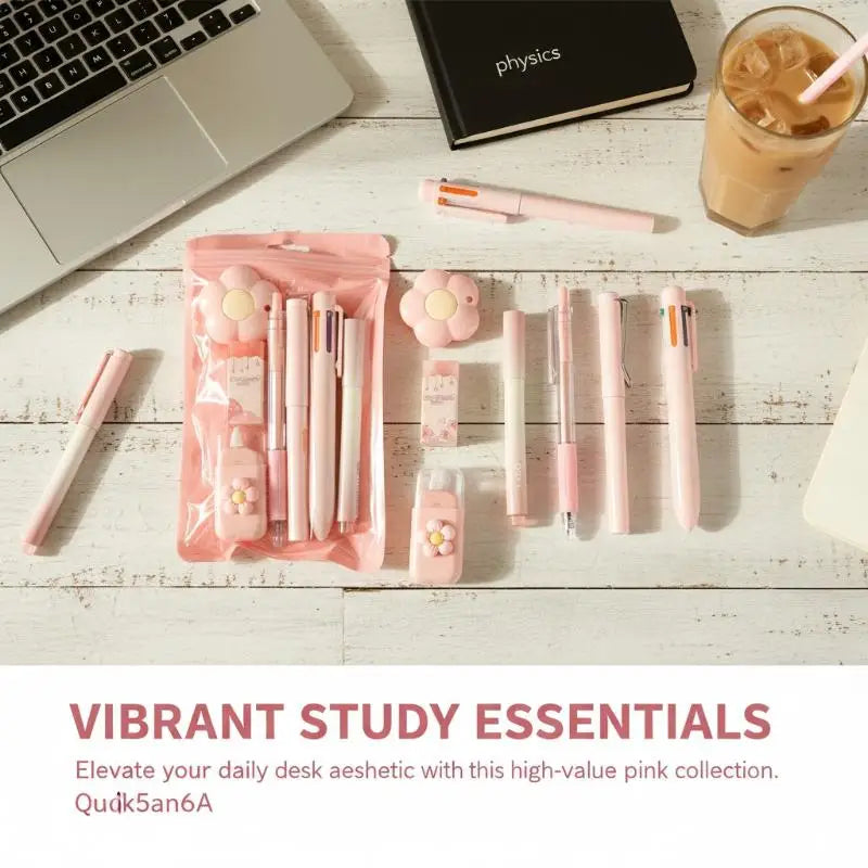7-Pcs Stationery High-quality Student Graduation Neutral Pen Learning Qme