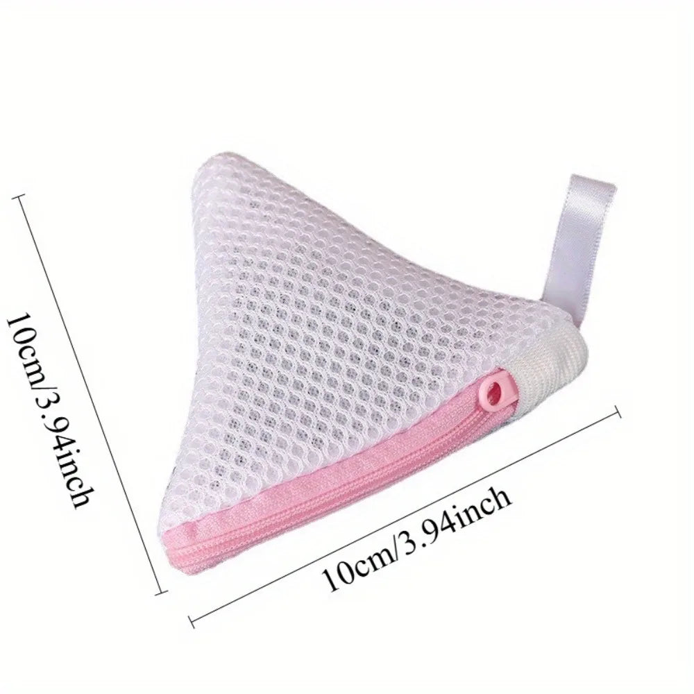 Triangular Laundry Pod Bag, Mini Mesh Laundry Bag for Washing Machine, Anti-residue Laundry Ball Dissolve Bag Qme
