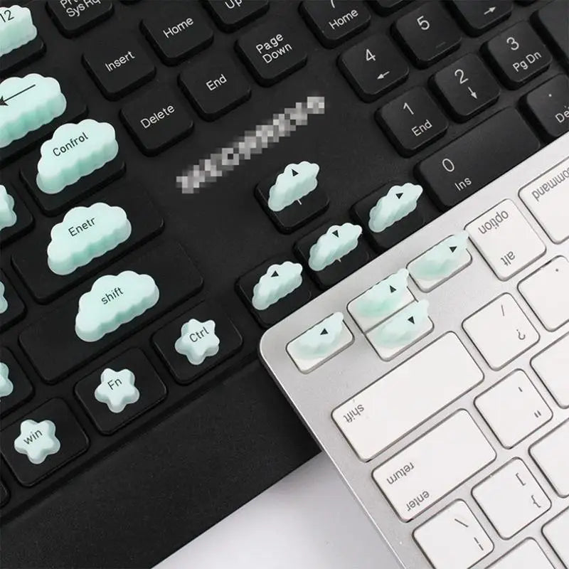 Ultra-thin Silicone Keycap Sticker Long Nails Dustproof Waterproof Qme