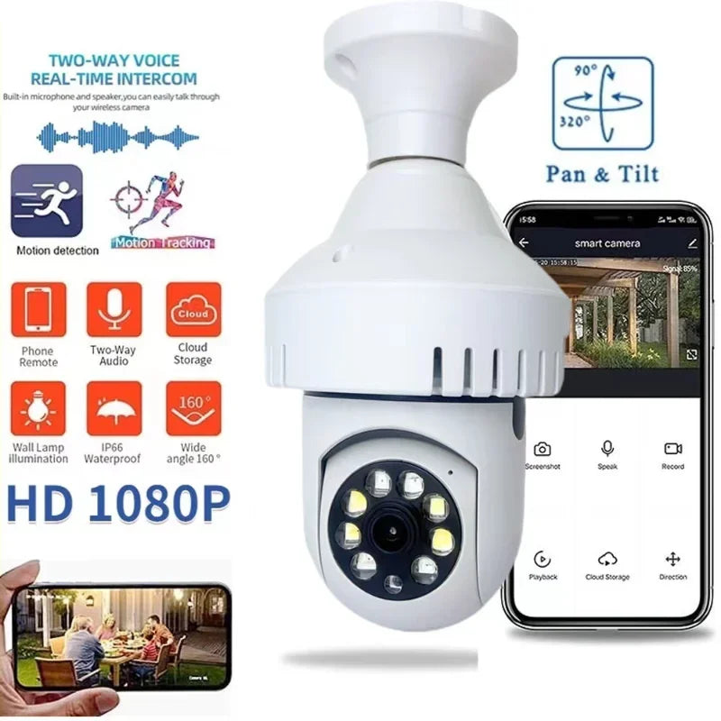 3-in-1 monitoring smoke alarm camera indoor video monitoring, 360-degree perspective, security protection camera TUYA control Qme 1080P Camera 32GB