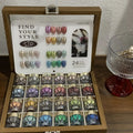 24-color Autumn Winter Nail Art Mirror Powder Swatches Storage Box Qme 01