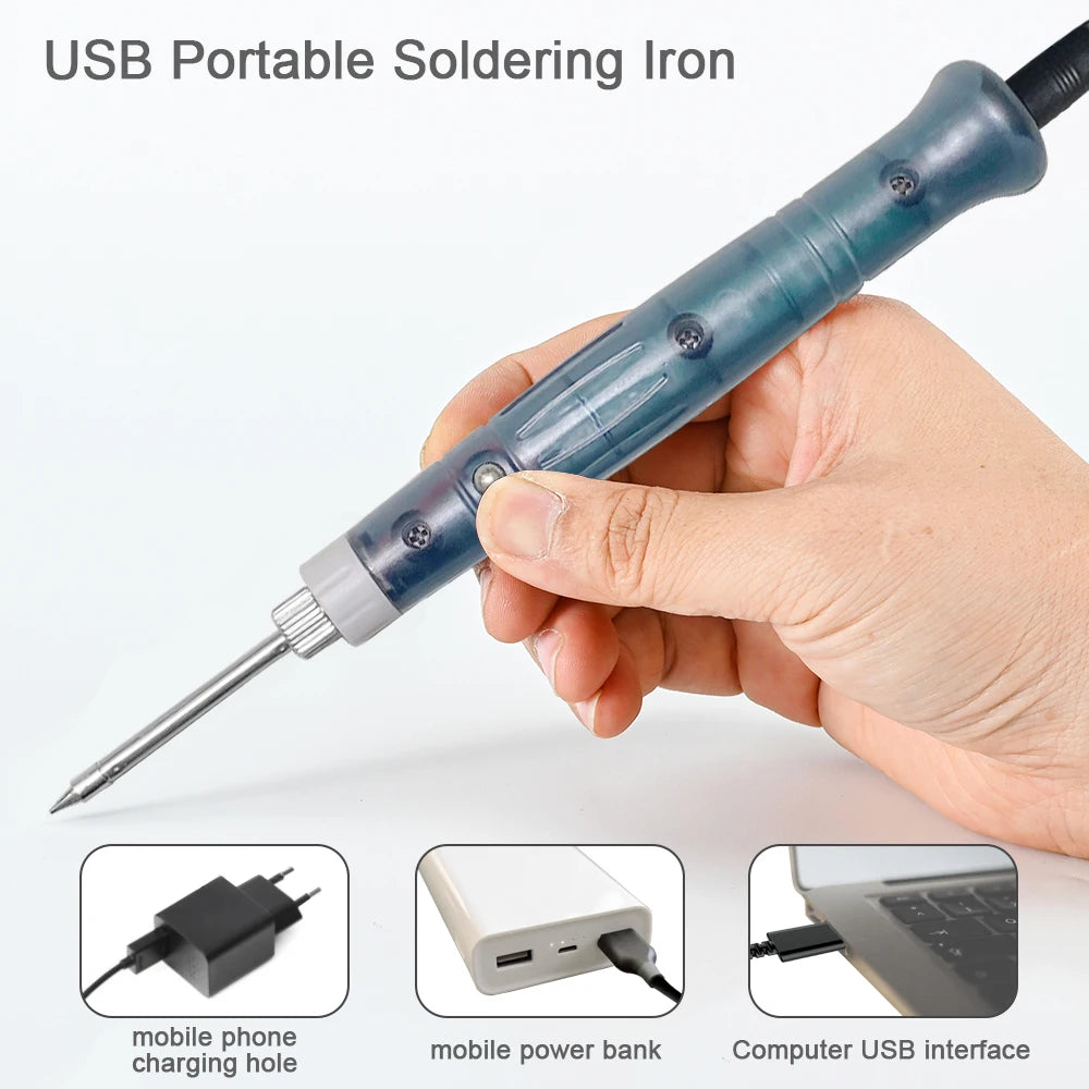 Portable USB Soldering Iron Professional Electric Heating Tools Qme