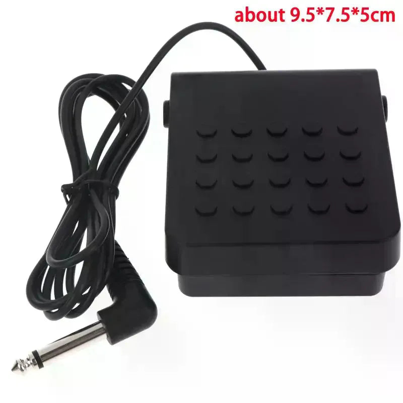 1Pcs Universal Sustain Pedal With Chrome Pedal Non Slip Base For All Digital Pianos Electronic Keyboards Home Practice Qme