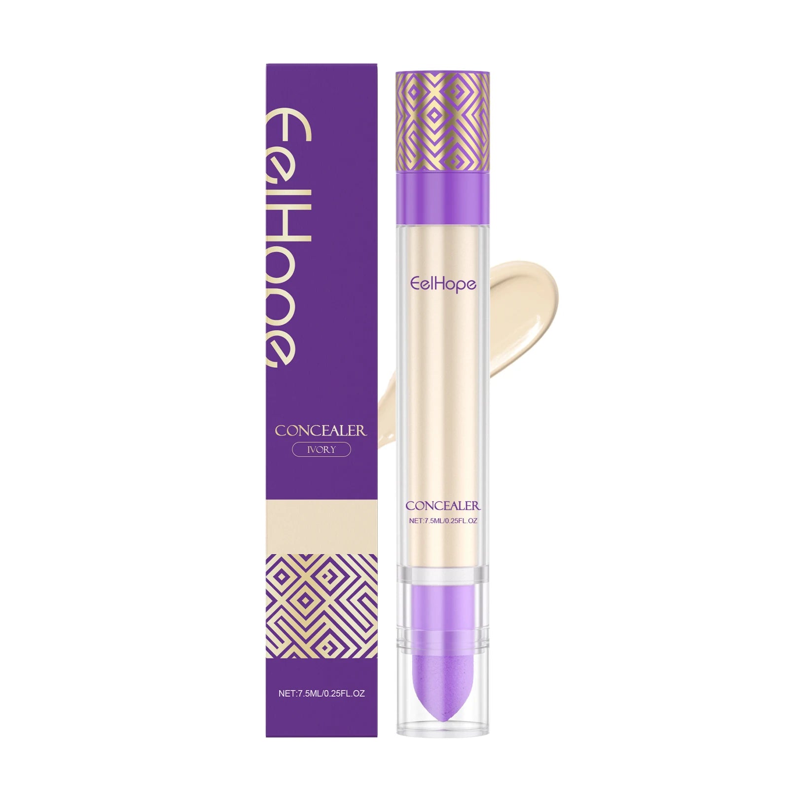 Concealer Improve Skin Elasticity Brighten Complexion Not Easy Remove Makeup Moisturizing Liquid Lightweight Dark Circle Blemish Qme Ivory