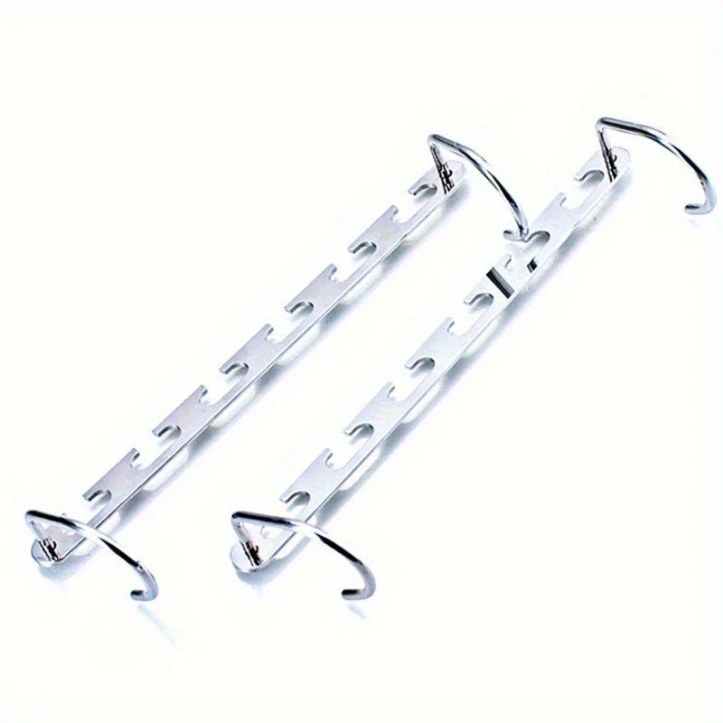 1pc 6 Holes Metal Hangers, Jackets Coats Hangers, Coats Storage Hangers Qme